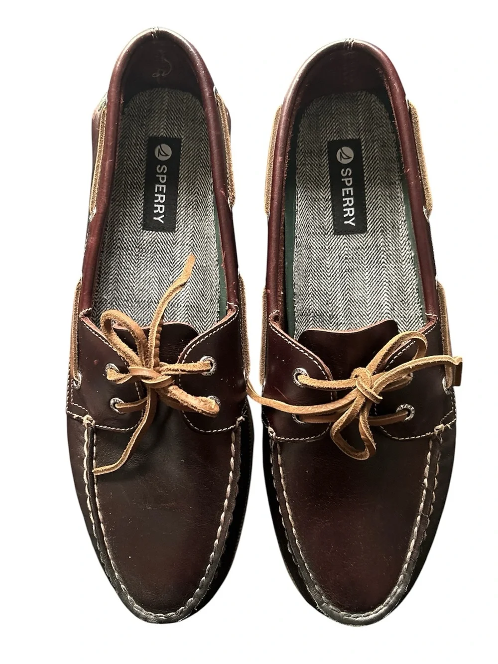 Mens Sperry Authentic Original 2-Eye Boat Shoes Amaretto 12